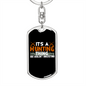 Hunting Thing Alright Keychain Stainless Steel or 18k Gold Dog Tag Keyring-Express Your Love Gifts
