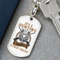 Hunting Thing Don'T Understand Keychain Stainless Steel or 18k Gold Dog Tag Keyring-Express Your Love Gifts