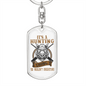 Hunting Thing Don'T Understand Keychain Stainless Steel or 18k Gold Dog Tag Keyring-Express Your Love Gifts