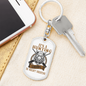 Hunting Thing Don'T Understand Keychain Stainless Steel or 18k Gold Dog Tag Keyring-Express Your Love Gifts