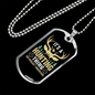 Hunting Thing Necklace Stainless Steel or 18k Gold Dog Tag 24" Chain-Express Your Love Gifts