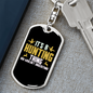 Hunting Thing You Don'T Understand Keychain Stainless Steel or 18k Gold Dog Tag Keyring-Express Your Love Gifts