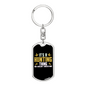 Hunting Thing You Don'T Understand Keychain Stainless Steel or 18k Gold Dog Tag Keyring-Express Your Love Gifts