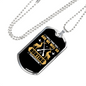 Hunting Tomorrow Necklace Stainless Steel or 18k Gold Dog Tag 24" Chain-Express Your Love Gifts