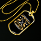 Hunting Tomorrow Necklace Stainless Steel or 18k Gold Dog Tag 24" Chain-Express Your Love Gifts