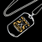 Hunting Tomorrow Necklace Stainless Steel or 18k Gold Dog Tag 24" Chain-Express Your Love Gifts