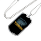 Hunting Tourism Deer Necklace Stainless Steel or 18k Gold Dog Tag 24"-Express Your Love Gifts