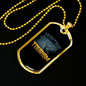 Hunting Tourism Deer Necklace Stainless Steel or 18k Gold Dog Tag 24"-Express Your Love Gifts