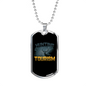 Hunting Tourism Deer Necklace Stainless Steel or 18k Gold Dog Tag 24"-Express Your Love Gifts