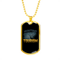 Hunting Tourism Deer Necklace Stainless Steel or 18k Gold Dog Tag 24"-Express Your Love Gifts