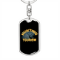 Hunting Tourism Deers Keychain Stainless Steel or 18k Gold Dog Tag Keyring-Express Your Love Gifts