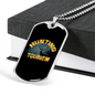Hunting Tourism Deers Necklace Stainless Steel or 18k Gold Dog Tag 24"-Express Your Love Gifts