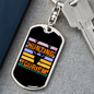 Hunting Tourism Skull Hunter'S Keychain Gift Stainless Steel or 18k Gold Dog Tag Keyring-Express Your Love Gifts