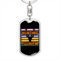 Hunting Tourism Skull Hunter'S Keychain Gift Stainless Steel or 18k Gold Dog Tag Keyring-Express Your Love Gifts