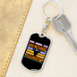 Hunting Tourism Skull Hunter'S Keychain Gift Stainless Steel or 18k Gold Dog Tag Keyring-Express Your Love Gifts