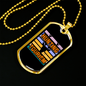 Hunting Tourism Skull Necklace Stainless Steel or 18k Gold Dog Tag 24"-Express Your Love Gifts