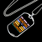 Hunting Tourism Skull Necklace Stainless Steel or 18k Gold Dog Tag 24"-Express Your Love Gifts