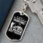 Hunting Wife Best Throphy Keychain Stainless Steel or 18k Gold Dog Tag Keyring-Express Your Love Gifts