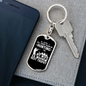 Hunting Wife Best Throphy Keychain Stainless Steel or 18k Gold Dog Tag Keyring-Express Your Love Gifts