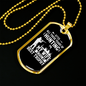 Hunting Wife Best Throphy Necklace Stainless Steel or 18k Gold Dog Tag 24" Chain-Express Your Love Gifts