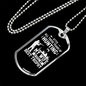 Hunting Wife Best Throphy Necklace Stainless Steel or 18k Gold Dog Tag 24" Chain-Express Your Love Gifts