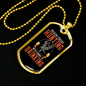 Hunting With A Chnace Of Drinking Necklace Stainless Steel or 18k Gold Dog Tag 24" Chain-Express Your Love Gifts