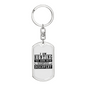 Hunting With Scientific Discovery Keychain Stainless Steel or 18k Gold Dog Tag Keyring-Express Your Love Gifts