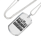 Hunting With Scientific Discovery Necklace Stainless Steel or 18k Gold Dog Tag 24" Chain-Express Your Love Gifts