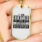 Hunting With Scientific Discovery Necklace Stainless Steel or 18k Gold Dog Tag 24" Chain-Express Your Love Gifts