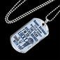 Husband Birthday Lucky Necklace Stainless Steel or 18k Gold Dog Tag 24" Chain-Express Your Love Gifts