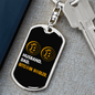 Husband Dad Bitcoin Hodler Crypto Keychain Stainless Steel or 18k Gold Dog Tag Keyring-Express Your Love Gifts