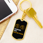 Husband Dad Bitcoin Hodler Crypto Keychain Stainless Steel or 18k Gold Dog Tag Keyring-Express Your Love Gifts