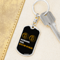 Husband Dad Bitcoin Hodler Crypto Keychain Stainless Steel or 18k Gold Dog Tag Keyring-Express Your Love Gifts