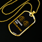 Husband Dad Bitcoin Hodler Crypto Necklace Stainless Steel or 18k Gold Dog Tag 24" Chain-Express Your Love Gifts