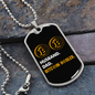 Husband Dad Bitcoin Hodler Crypto Necklace Stainless Steel or 18k Gold Dog Tag 24" Chain-Express Your Love Gifts