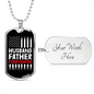 Husband Father Firefighter Gift Stainless Steel or 18k Gold Dog Tag 24" Chain-Express Your Love Gifts