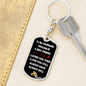 Husband Souldmate Bestfriend Keychain Stainless Steel or 18k Gold Dog Tag Keyring-Express Your Love Gifts