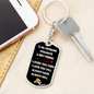 Husband Souldmate Bestfriend Keychain Stainless Steel or 18k Gold Dog Tag Keyring-Express Your Love Gifts