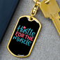 Hustle For The Muscle Christian Keychain Stainless Steel or 18k Gold Dog Tag Keyring-Express Your Love Gifts