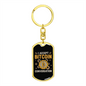 I Accept Bitcoin Conversation Crypto Keychain Stainless Steel or 18k Gold Dog Tag Keyring-Express Your Love Gifts