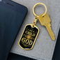 I Am A Child Of God Keychain Dog Tag Stainless Steel or 18k Gold-Express Your Love Gifts