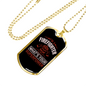 I Am A Firefighter Gift Stainless Steel or 18k Gold Dog Tag 24" Chain-Express Your Love Gifts