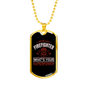 I Am A Firefighter Gift Stainless Steel or 18k Gold Dog Tag 24" Chain-Express Your Love Gifts