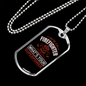 I Am A Firefighter Gift Stainless Steel or 18k Gold Dog Tag 24" Chain-Express Your Love Gifts