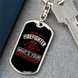 I Am A Firefighter Keychain Stainless Steel or 18k Gold Dog Tag Keyring-Express Your Love Gifts