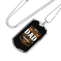 I Am A Fishing Dad Necklace Stainless Steel or 18k Gold Dog Tag 24" Chain-Express Your Love Gifts