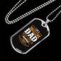 I Am A Fishing Dad Necklace Stainless Steel or 18k Gold Dog Tag 24" Chain-Express Your Love Gifts