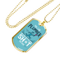 I Am A Plumber Necklace Stainless Steel or 18k Gold Dog Tag 24" Chain-Express Your Love Gifts