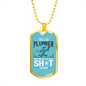 I Am A Plumber Necklace Stainless Steel or 18k Gold Dog Tag 24" Chain-Express Your Love Gifts