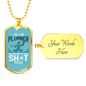 I Am A Plumber Necklace Stainless Steel or 18k Gold Dog Tag 24" Chain-Express Your Love Gifts